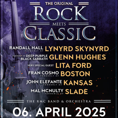 Am 06. April 2025 wird es in der Münchner Olympiahalle wieder heißen: Rock Meets Classic!